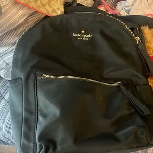 Kate Spade Black Backpack Sleek Minimalist Design